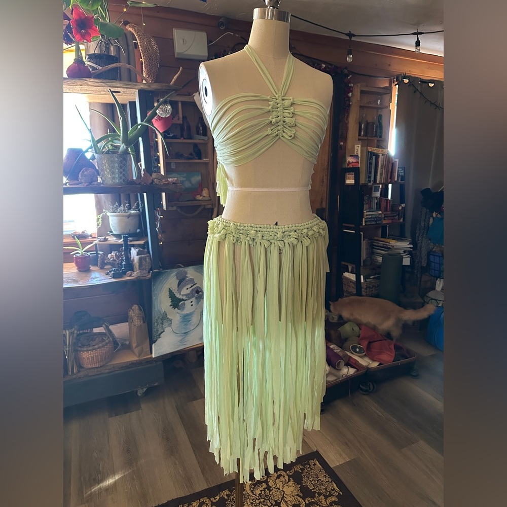 Original GoodVibeGoda Handmade Macramé Rope Dress Set